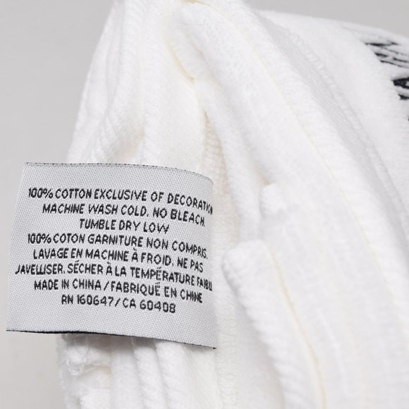 Rae Dunn Elf Cotton Headed Ninny Muggins Hand Towels Set of 2 New Cotton White - Picture 13 of 13